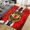 Custom Name Manchester United Flannel Pattern Square Carpet,Area Rug,Carpet Rug for Living Room Bedroom Sofa Playroom Decor,Non-slip Floor Mat