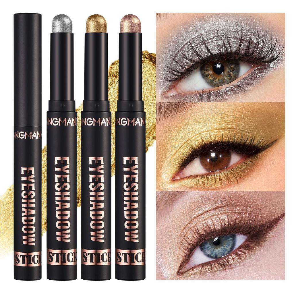 Professional Waterproof Eyeshadow Stick Long Lasting Shimmer Matte Eye Shadow Pen for All Day Wear