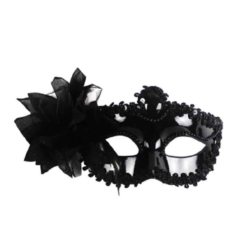 Masquerade Party Dance Costume Halloween Half Face Mask Decoration Halloween Mask Lady Sexy Feather Flower Eye Mask