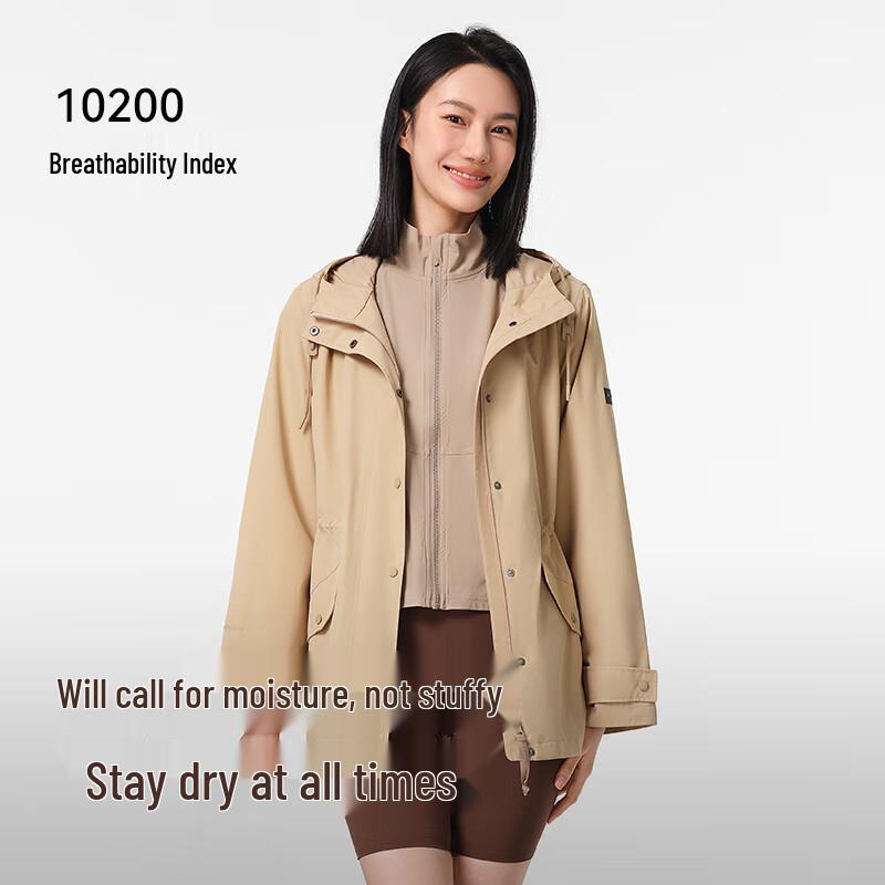 Pelliot Women's Thin Waterproof Outdoor Jacket