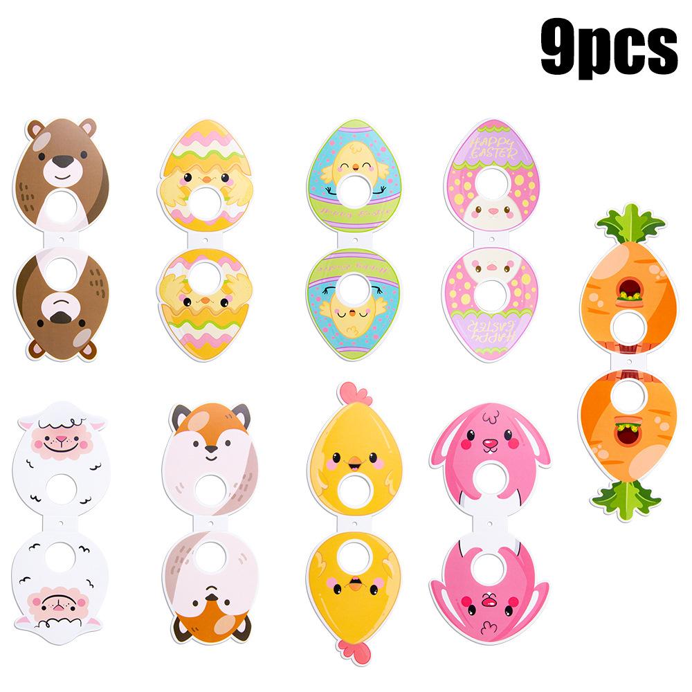 New, Easter Themed, Cartoon Chicken, Double-sided Lollipop Card Insertion, Candy Decoration Supplies, Party Supplies, Holiday Decorations