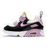 Nike Air Max 90 Velcro Low Top Running Shoes Baby Sneakers Black Pink 881924-022
