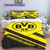 BVB Pattern Bedding,Quilt Set Quilt Cover Pillowcase Home Birthday Gift(1 * Duvet Cover + 2 * Pillowcase, Without Core)
