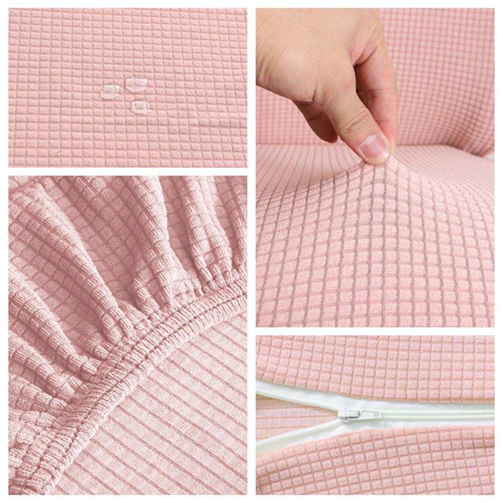 1 Pair Solid Color Chair Armrest Cover With Zipper Elastic Slipcover Spandex Armrest Computer Chair Covers For Office Chair