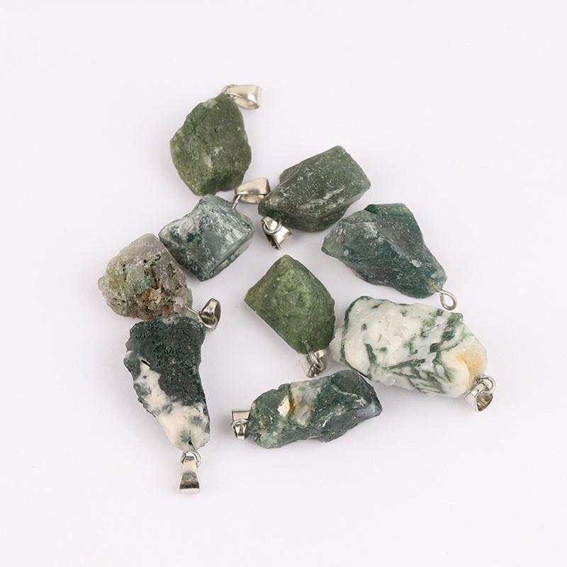 10 Pieces Irregular Natural Raw Stone Pendant for Jewelry Making DIY Necklace Earrings Accessories Reiki Healing Crystal Chakra Gemstone Pendant