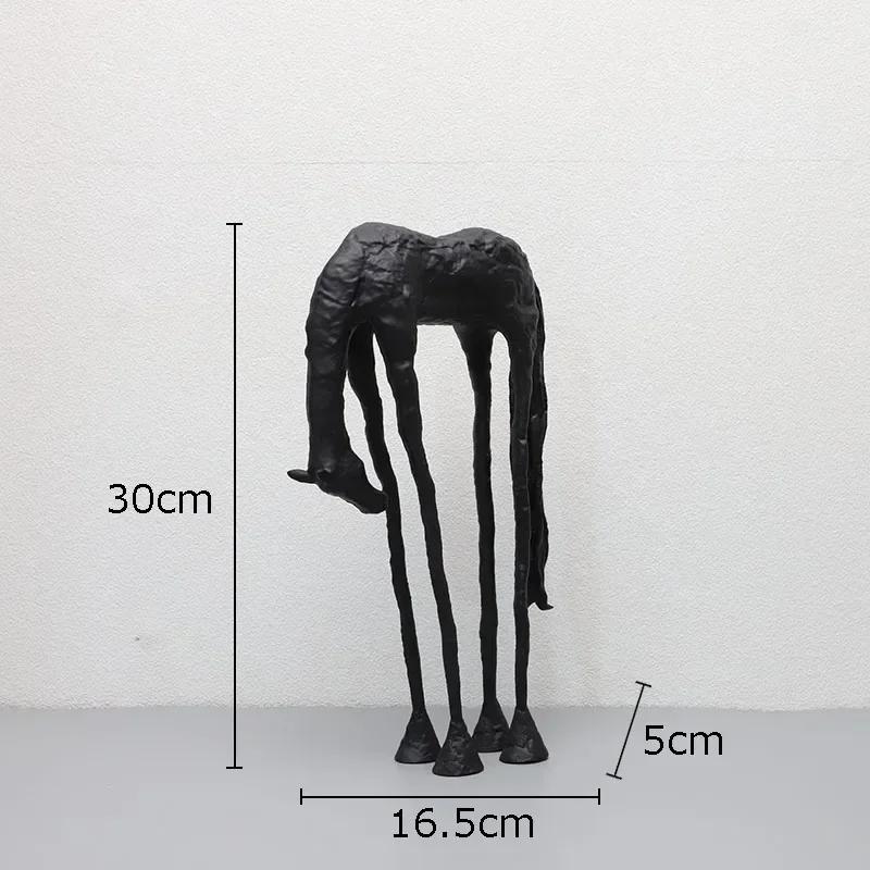 

Minimalist Black Horse Cast Iron Statue Desk Decoration Animal Metal Sculpture Ornaments Creative Horse Crafts Modern Home Decor