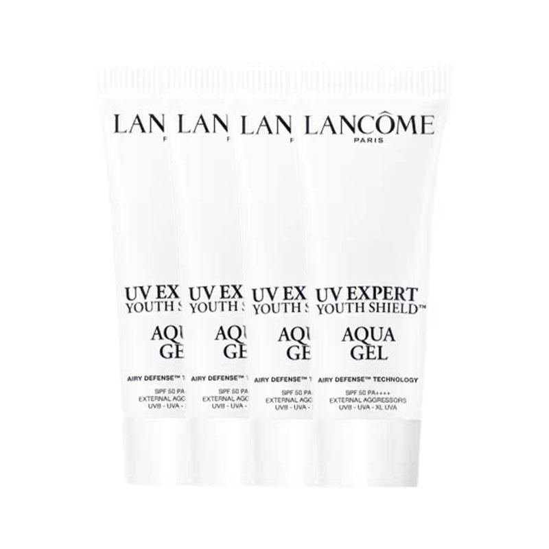 Lancôme Дорожный размер/размер для знакомства Маленький белый тюбик размер солнцезащитного крема, освежающий, легкий и водопроницаемый SPF50 PA Освежающий солнцезащитный крем 10 мл*4 белый