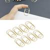 100pcs Paper Clips Portable Hrt Shape Rustproof Electroplated Metal Paperclips   Supplies