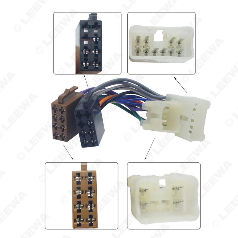 

Toyota/Lexus/Daihatsu Силовой провод для динамика ISO Бескабельный кабель для CD-радио Мод LEEWA