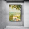 Nordic Tropische Landschaft Wand Poster Meer Balkon Leinwand Druck Moderne Wand Kunst Ästhetik Zimmer Home Decor Innen Malerei