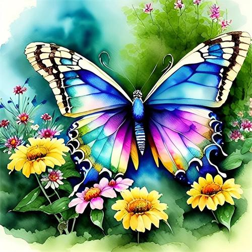 Diy Diamond Painting Mosaic Butterfly Full Square/Round Embroidery Cross Stitch Animal Daisy Crystal Home Decor
