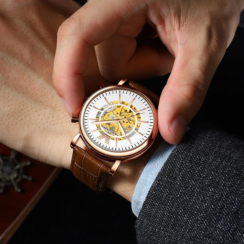 KIMSDUN Watch Men's Top Brand Luxury Clock Men's Automatic Mechanical Table Hollow Watch High-end Waterproof Business Men's Watch