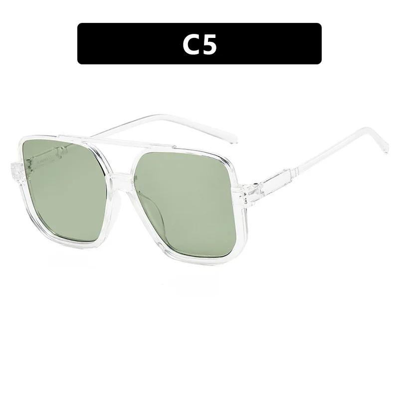  New Retro Double Bridges Men PC Frame Sunglasses UV400 Fashion Women Outdoor Brand Design Shades Sun Glasses