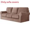 Elastic Polyester Sofa Cover For One Two Three Seat Sofas With Antiwrinkle And Easy Clean Functionality