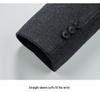 Men's Mid-Length Wool Coat with Removable White Goose Down Liner - Thickened Warm Windbreaker for Autumn/Winter Season