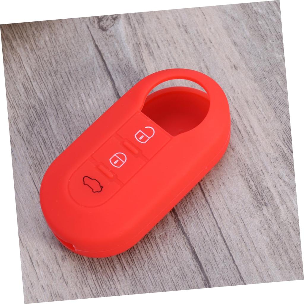 GRIRIW 3 Key Box Section Key Cover Accessory Key Case Accessory Key Set Remote Control Case Accessories, Red