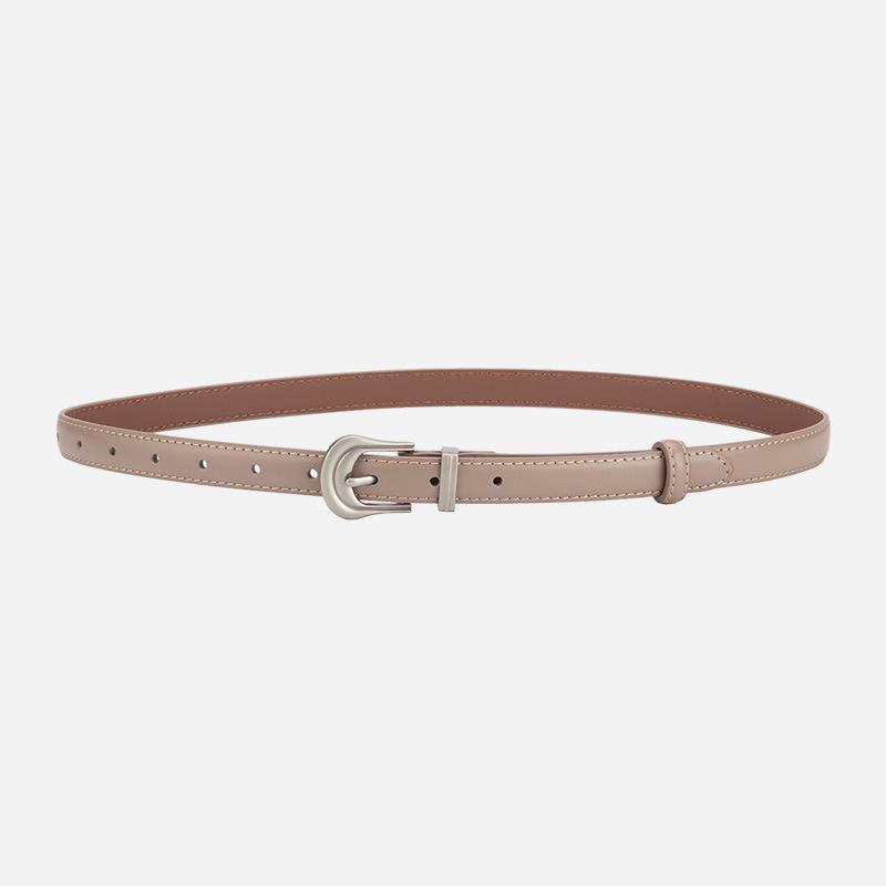 Belt Women'S Leather Belt Women'S Decorative Fine Belt Cowhide Summer Wind Jeans Belt