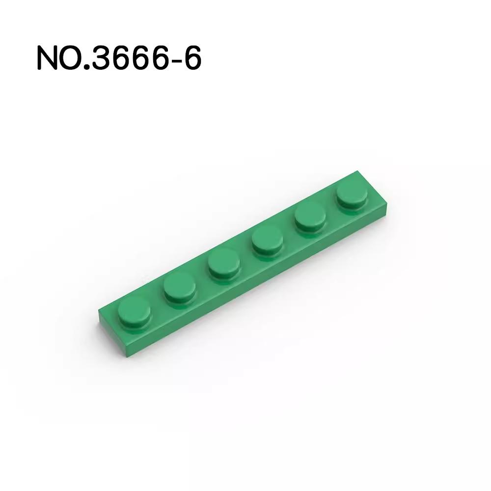 20Pcs MOC Parts 3666 Plate 1 X 6 Compatible Bricks DIY Assmble Building Blocks Particle Kid Puzzle Assmble Toy Gift