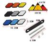 Tri-Color 3 Front Hood Grille Badge Decal Sticker Emblem Car Accessories for Toyota RAV4 FJ Cruiser Tacoma TRD 4Runner