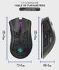 Viper BM600 Wireless RGB Gaming Mouse - Lightweight, Luminous Design for Office & E-Sports