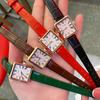Square Watch Female Roman Retro Light Luxury Fashion Ultra-Thin Simple Belt Exquisite Women'S Watch