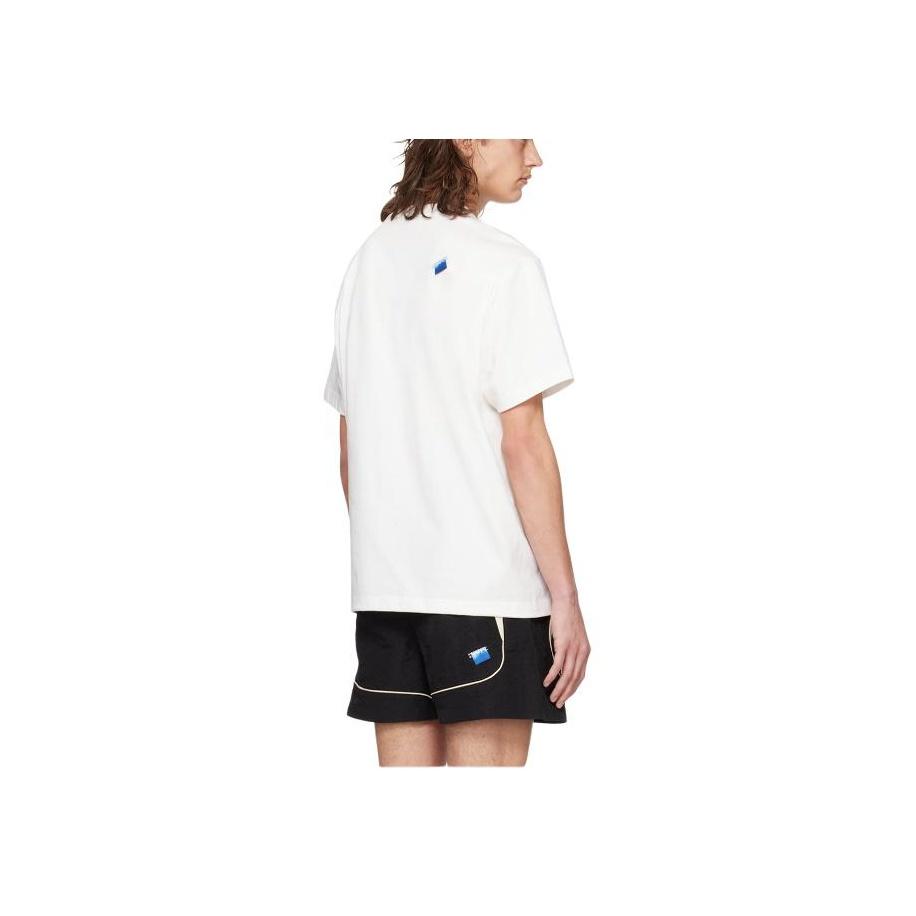 Ader Error T-Shirt Off White Herren Tops Creme BN01SSTS0113OW