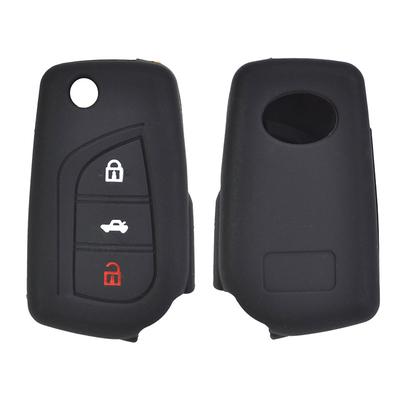 Silikono guminis rakto dangtelio dėklas, skirtas Toyota Auris Corolla Avensis Verso Yaris Aygo Scion TC IM Shell Protecor Skin nuotolinio valdymo automobiliui