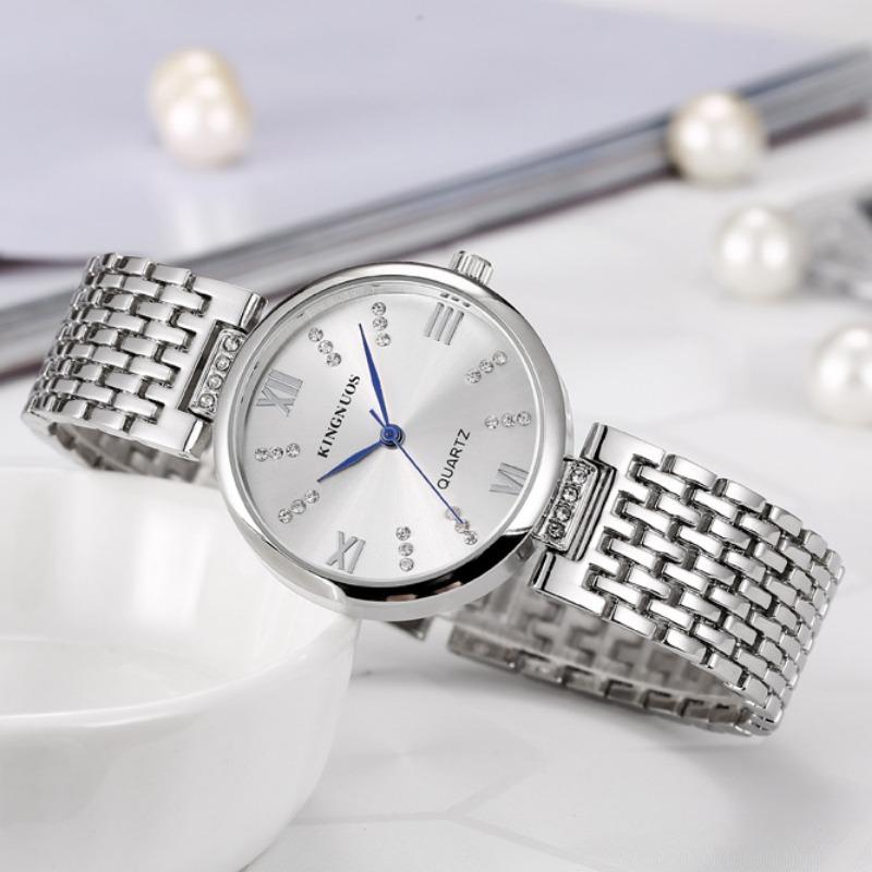 KINGNUOS Ceas cu diamante de înaltă calitate pentru damă