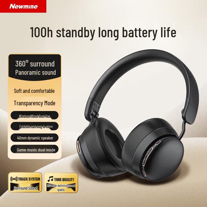 Newman TB206 Wireless Over-Ear Bluetooth Headphones