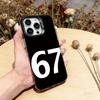 Six Seven 67 Phone Case For iPhone 17,16,15,14,13,12,11 Plus,Pro Max,XS,Colorful Silver Phone Case Funda Cover