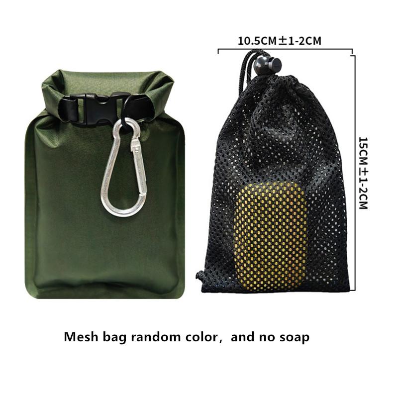 

Portable Soap Bar Case Waterproof & Leakproof Travel Soap Container Quick Dry Soap Bag For Standard Size Fold Up Toiletry Case зелёный
