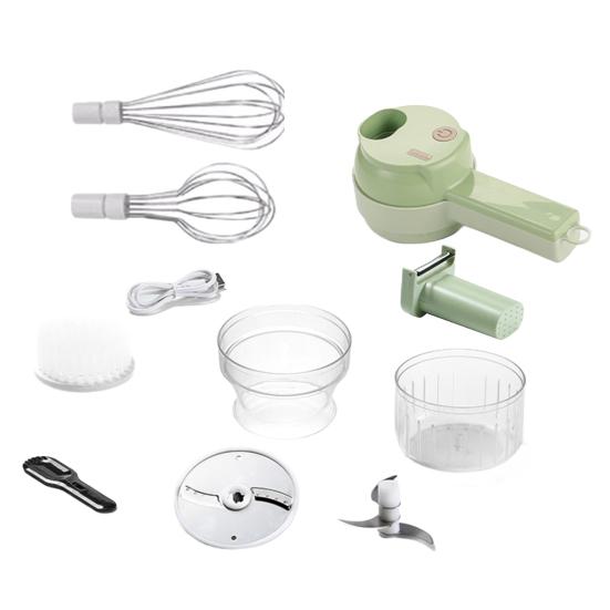 Electric Vegetable Chopper with Storage Box Egg Beater Cordless Mini Food Processor for Fruits Potatoes Handheld Efficient Kitchen Tool