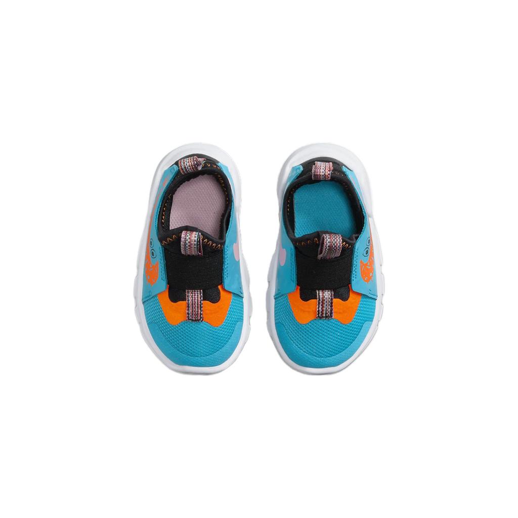 Nike Flex Runner 2 Lil TD Blue Lightning Total Orange Baby Sneakers Black White FV6667-400