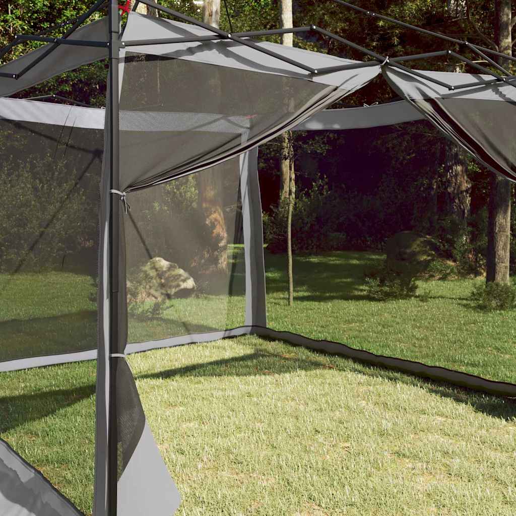 Inner Tent with Roof Grey and Orange 303 X 303 X 196 Cm Taffeta