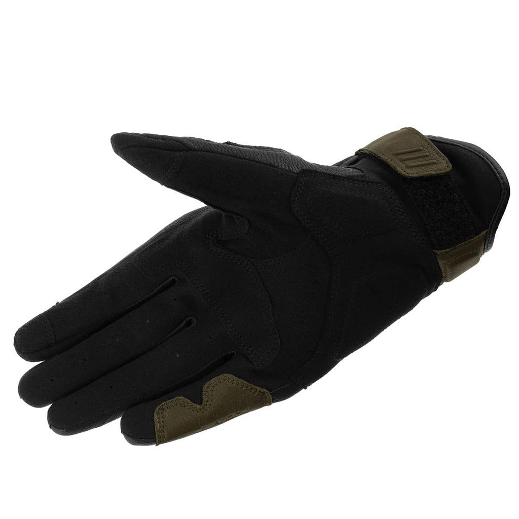 Komine Motorcycle Gloves CE Protective Leather Medium GK-2173 Gloves, Olive,