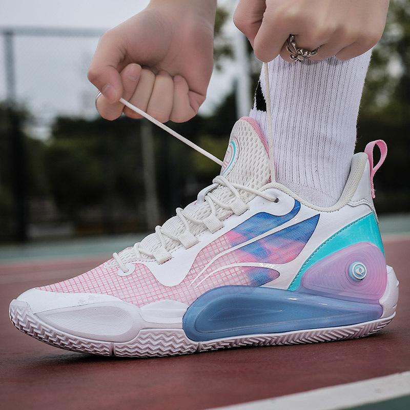 Blitz 9 basketball shoes actual game sneakers youth low-top running shoes wear-resistant and non-slip male and female students shoes