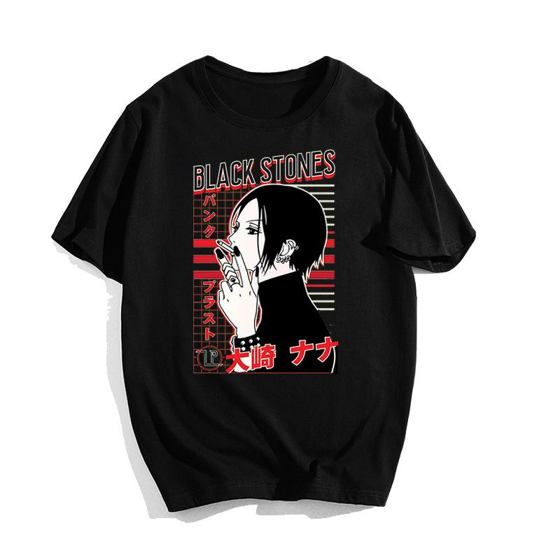 Classic Smoke Osaki Nana Classic Japanese Anime Retro Rock Style Anime T-Shirt Cotton Graphic Tee Unisex Unisex Summer Streetwear
