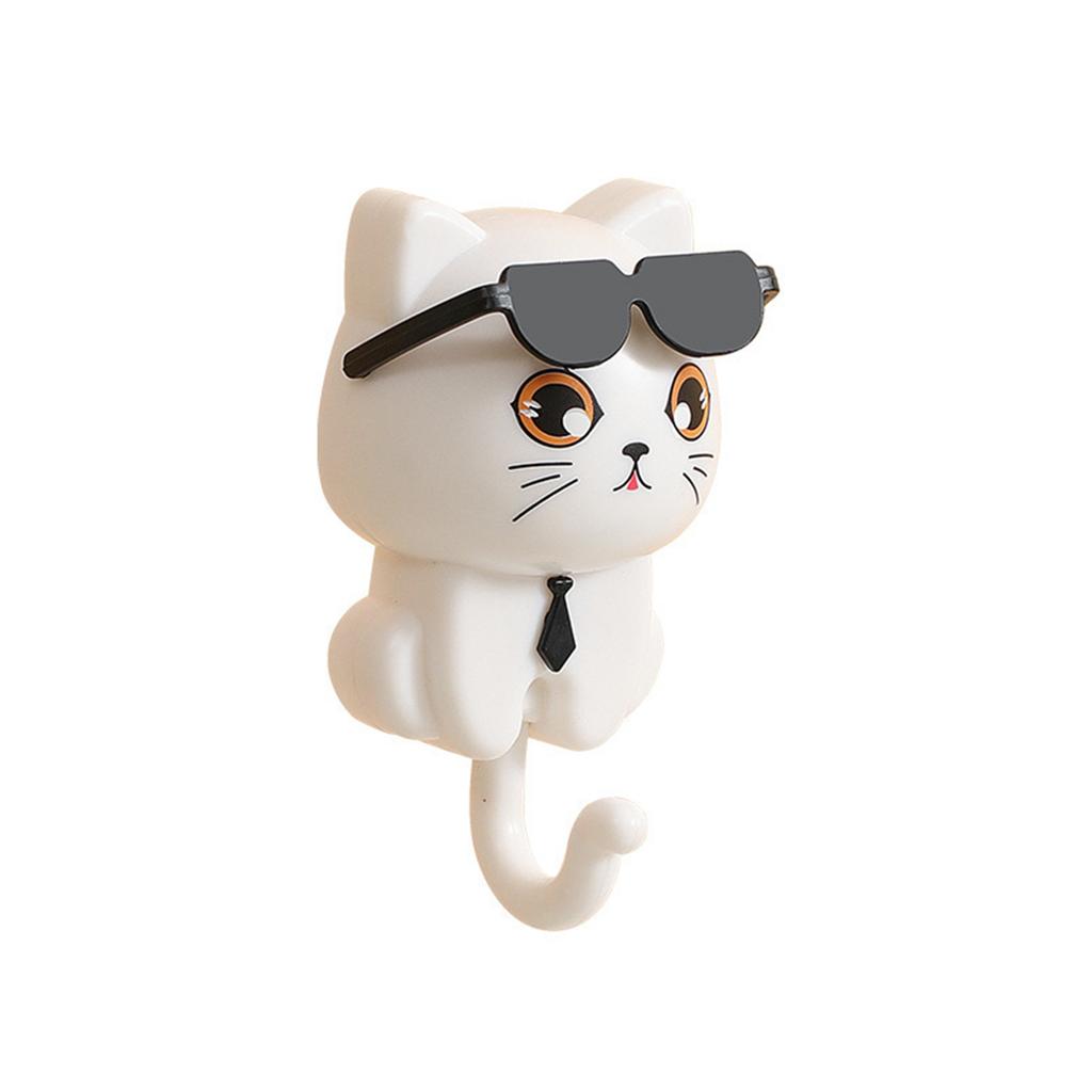 Cartoon Cat Key Hook Strong Adhesive Wall Hooks for Home Decoration