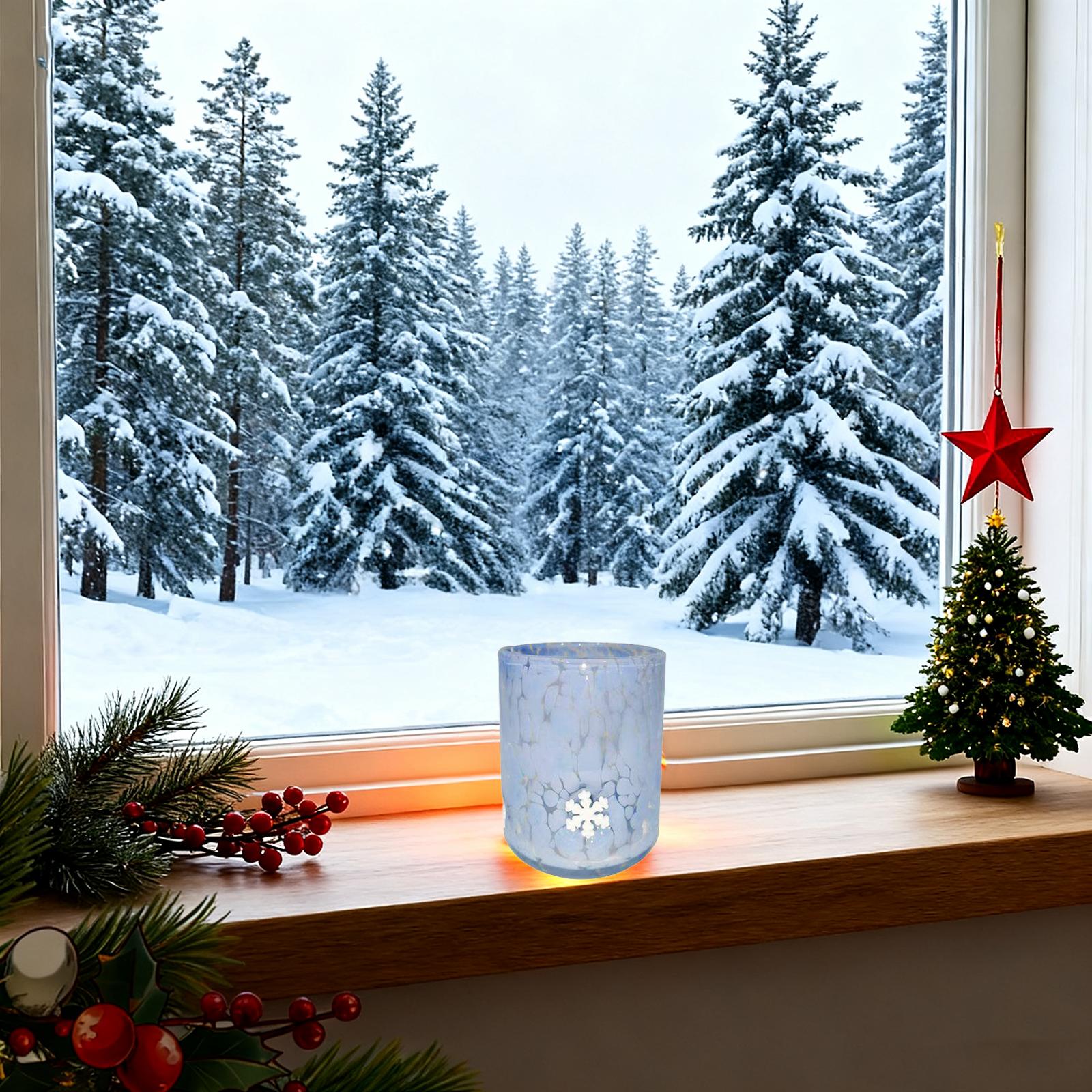 

14-ounce Christmas Juice Cup, Christmas Drinking Cup, Four Colors And Patterns, Cups Are Excellent Gifts For Friends! Blue Snowflake One Size синий
