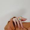 Transparent Cute Korean Girls Women Fashion Jewelry Acrylic Rings Resin Finger Rings