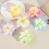 Flower Shape Hair Claw Candy Color Hair Clip Shower Back Head Hair Claw Decorative Hair Fixing Accessory