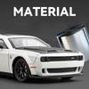 1:24 Challenger Hellcat Redeye Alloy Muscle Car Model Sound And Light Pull Back Children'S Toy Collectibles Birthday Gift