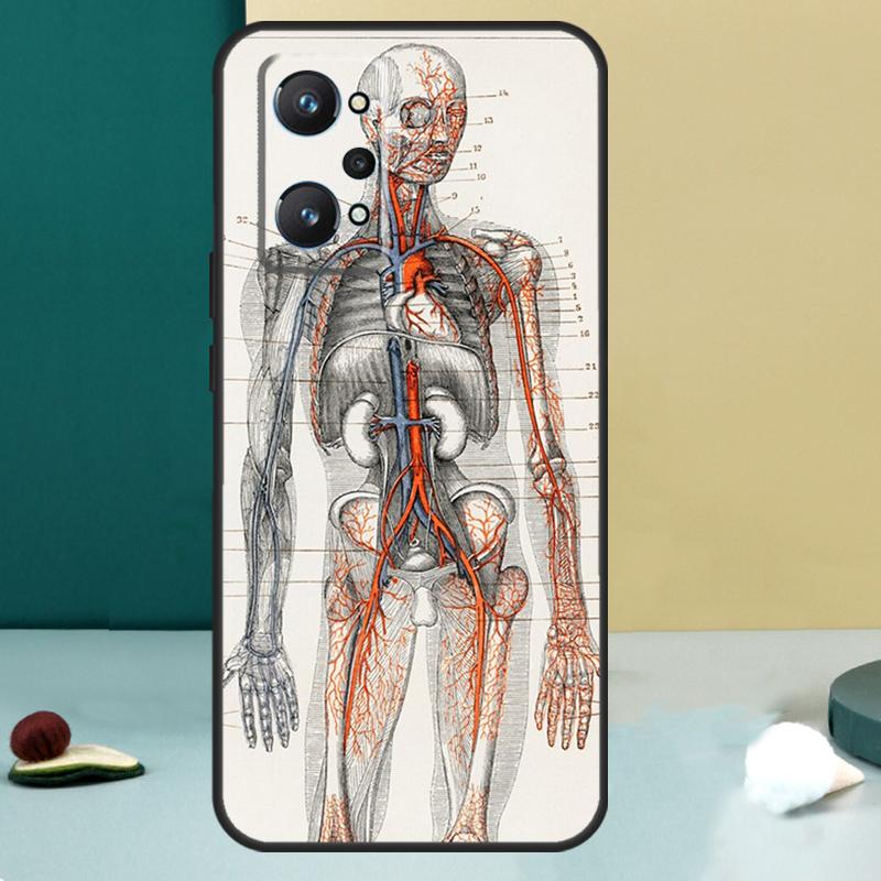 Medical Human Organs Brain For Realme 13 12 10 11 14 Pro Plus GT 6 5 6T GT7 Pro C55 C53 C51 C21Y C25S C75 C67 C61 Case