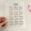 A5/A6 PP Binder Board Transparent Frosted Calendar Index 2026 Planner Refills Loose Leaf Ring Baffle