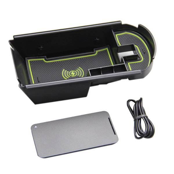 Toyota C-HR 18-19 Schowek w podłokietniku konsoli środkowej z ładowaniem bezprzewodowym