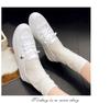 2025 Women's White Low-Cut Canvas Sneakers - Round Toe, Lace-Up, Flat Bottom Casual Shoes