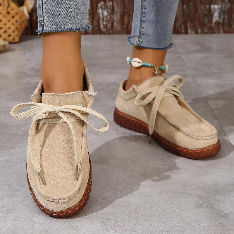 Fashion European and American Minimalist Women's Shoes 2024 Autumn and Winter New Comfortable Flat Shoes Casual Vulcanized Shoes Trafza