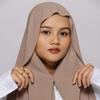 Instant Tudung Hijab Shawl, Chiffon Polyester Anti Slip Magnetic Plain Scarf for Women Daily Wear Premium Accessories
