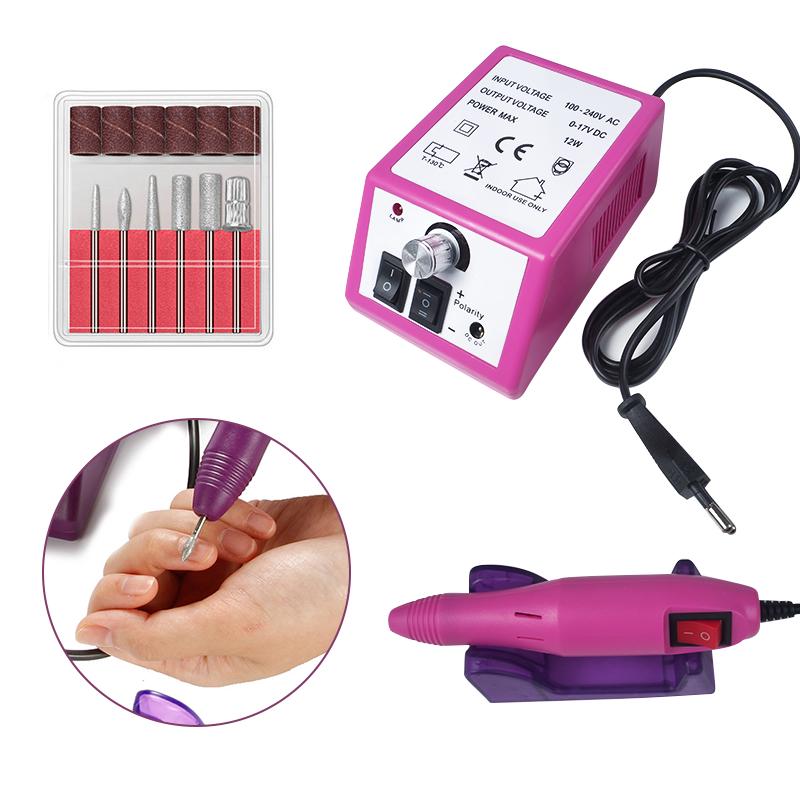 Professional Electric Manicure Machine Set Drill Accessory Nail File Bit Nail Art Sanding File Gel Cuticle Remover Ceramic Cutte