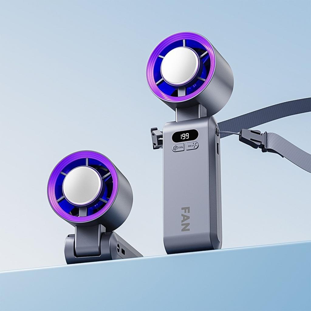 Handheld Fan,Portable Turbos Fan, Foldable Desktop Fan,USB Rechargeable, Personal Fan For Home, Offices, Travel & Outdoor Beach